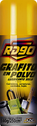 Grafito en polvo en aerosol RD90 140 ml. - Bulonera Garin